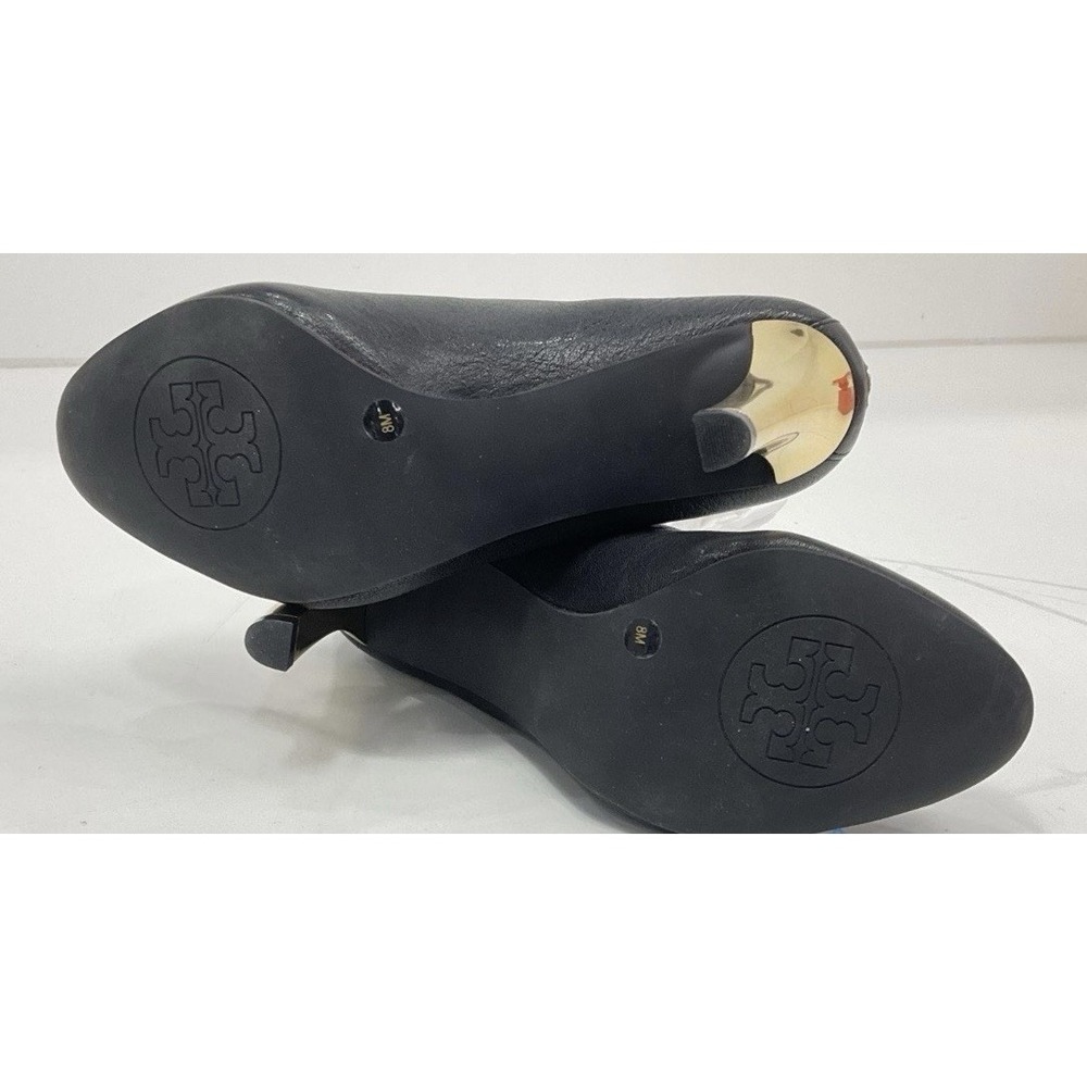 Women's New black Tory Burch booties shoes Leather Booties Size 8 - Picture 4 of 8